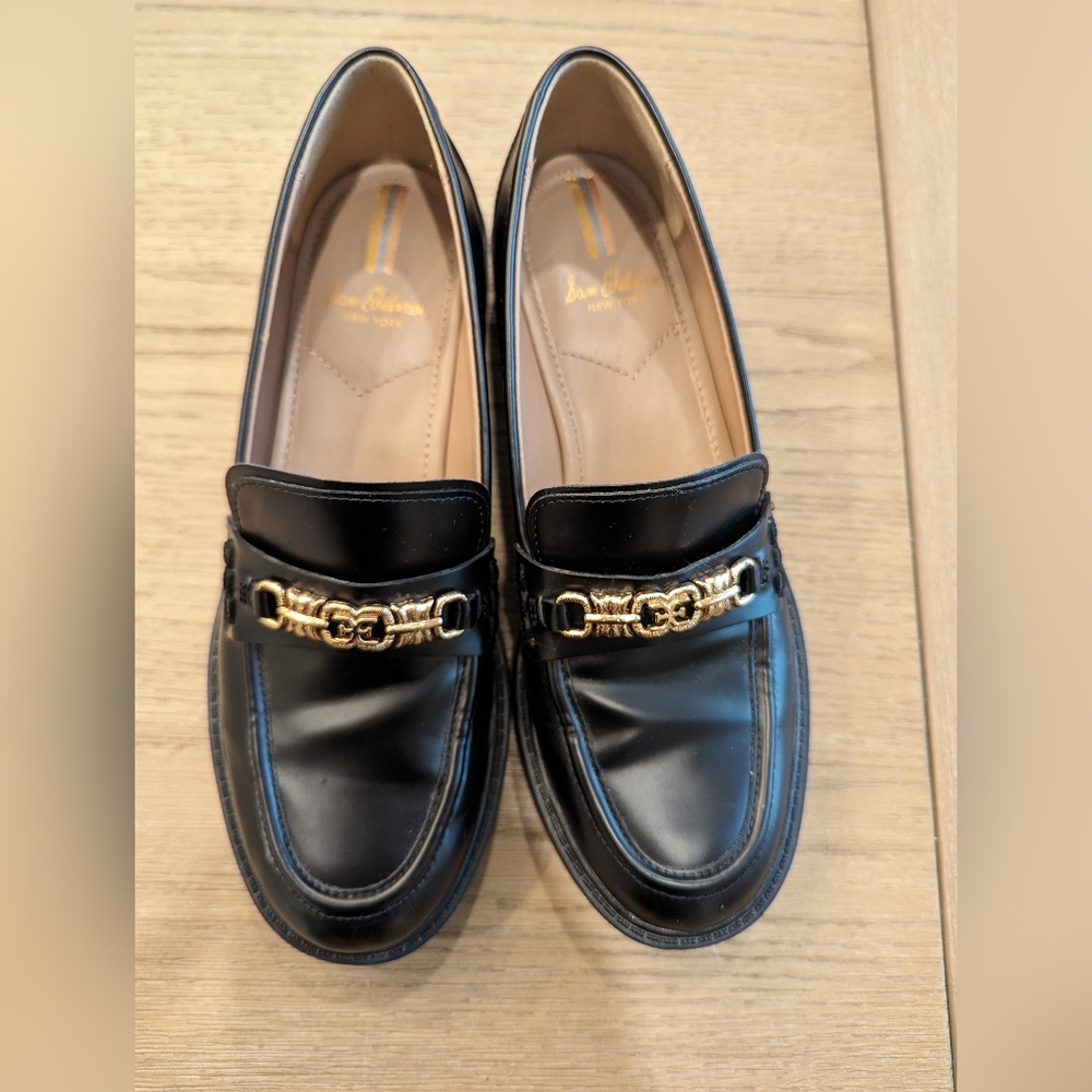Sam Edelman Teo Lug loafer, black, size 7.5
